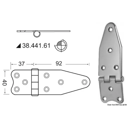 Hinges 2 mm thickness product image