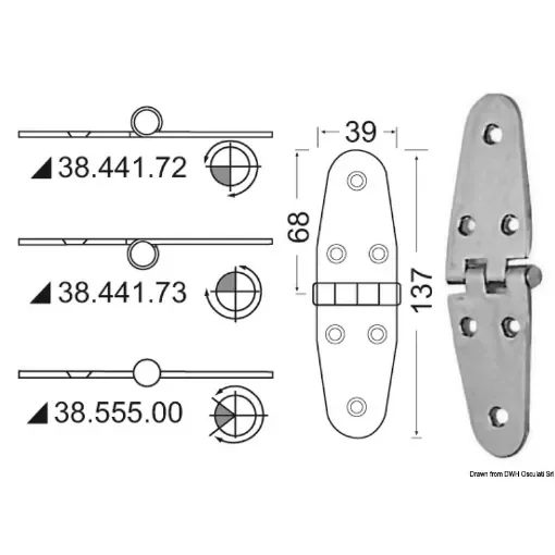 Hinges 2 mm thickness product image