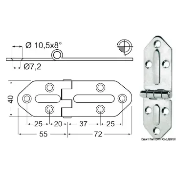 Osculati - Hinges 2,5 mm - 38.444.00 product image