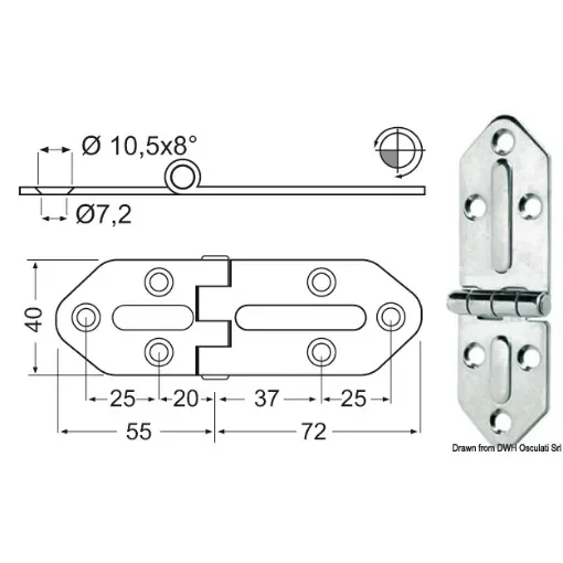 Osculati - Hinges 2,5 mm - 38.444.00 product image
