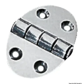 Osculati - Oval hinge 35x51 mm stud mounting 1.5 mm - 38.450.01 product image
