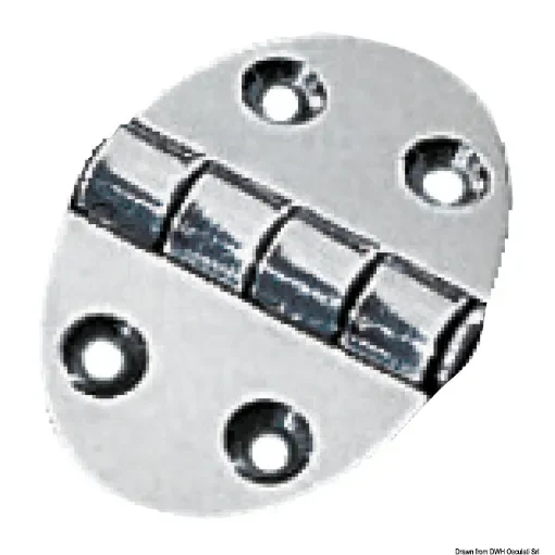 Osculati - Oval hinge 35x51 mm stud mounting 1.5 mm - 38.450.01 product image