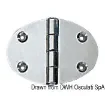 Osculati - Oval hinge 48x67 mm stud mounting 2 mm - 38.450.02 product image