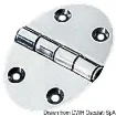 Osculati - Oval hinge 56x78 mm stud mounting 2 mm - 38.450.03 product image