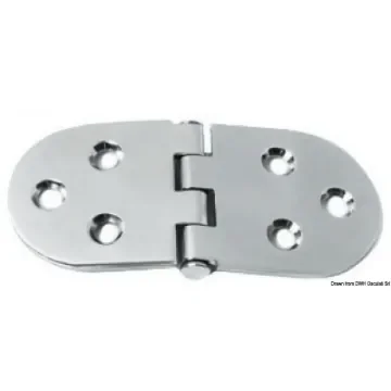 Osculati - Hinge reversed pin heavy duty 130x60 mm - 38.455.02 product image