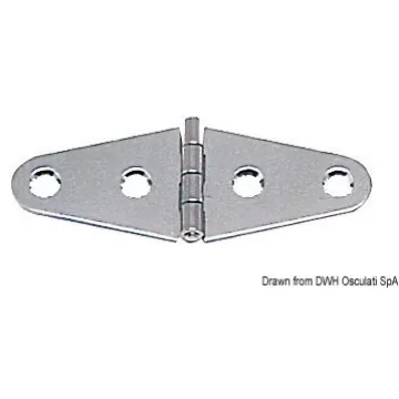 Osculati - Hinge mirror polished SS 101x38 mm - 38.467.89 product image