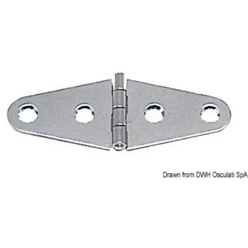 Osculati - Hinge mirror polished SS 101x38 mm - 38.467.89 product image