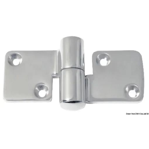 Osculati - Hinge mirror polished AISI316 100x50 mm left - 38.512.01 product image