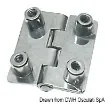 Osculati - SS rectangular hinge 4 bushing 51x45 mm - 38.821.02 product image
