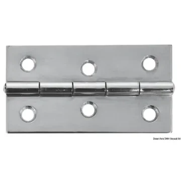 Osculati - Mirror polished SS rectangular hinge 75x40 mm - 38.822.03 product image