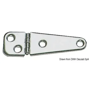 Osculati - Mirror polished SS hinge 103x32 mm - 38.823.11 product image