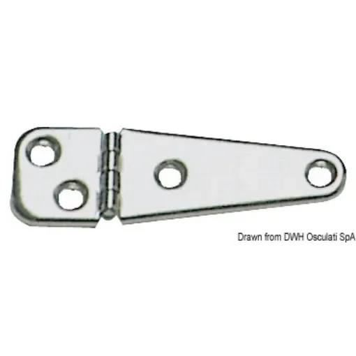 Osculati - Mirror polished SS hinge 103x32 mm - 38.823.11 product image
