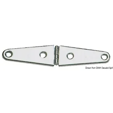 Osculati - Mirror polished SS hinge 145x32 mm - 38.823.12 product image