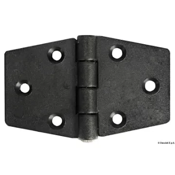 Osculati - Reinforced nylon hinge, black 98x65 mm - 38.823.20 product image