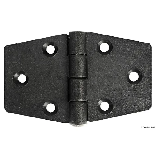 Osculati - Reinforced nylon hinge, black 98x65 mm - 38.823.20 product image