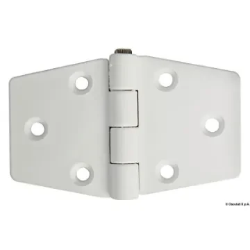 Osculati - Reinforced nylon hinge, white 98x65 mm - 38.823.21 product image