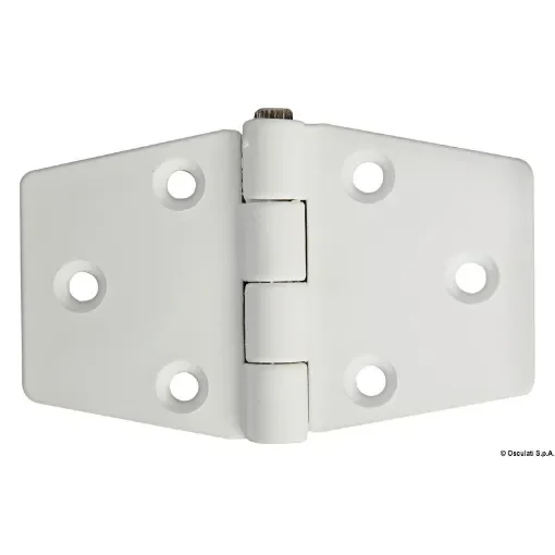 Osculati - Reinforced nylon hinge, white 98x65 mm - 38.823.21 product image