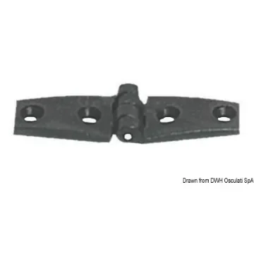 Osculati - Reinforced nylon hinge, black 82x26 mm - 38.823.60 product image