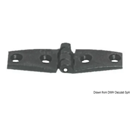 Osculati - Reinforced nylon hinge, black 82x26 mm - 38.823.60 product image