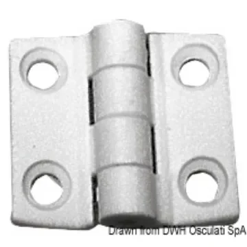 Osculati - Reinforced nylon hinge, white 38x38 mm - 38.823.81 product image