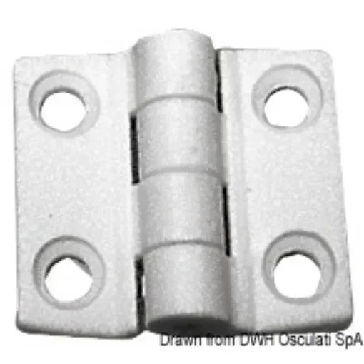Osculati - Reinforced nylon hinge, white 38x38 mm - 38.823.81 product image