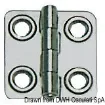 Osculati - Hinge polished AISI316 44x46 mm - 38.829.02 product image