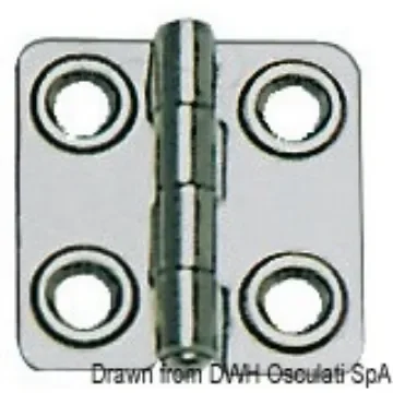 Osculati - Hinge polished AISI316 44x46 mm - 38.829.02 product image