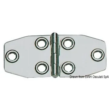 Osculati - Hinge polished AISI316 102x46 mm - 38.829.04 product image