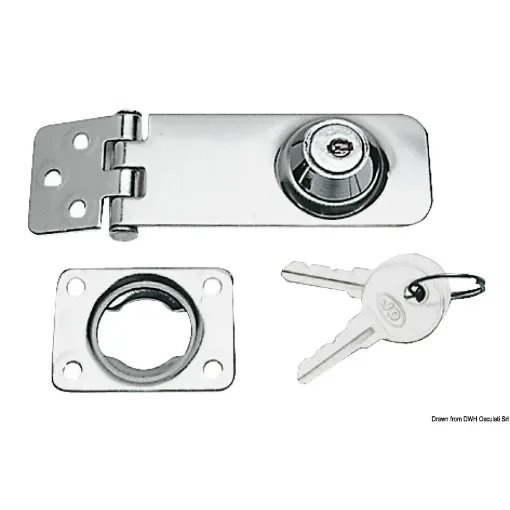Osculati - Locking hasp w/key 105x30 mm - 38.978.01 product image