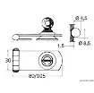Osculati - Locking hasp w/key 80x30 mm - 38.978.00 product image