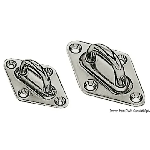Osculati - SS plate bridge ring 37x59 mm - 39.132.05 product image