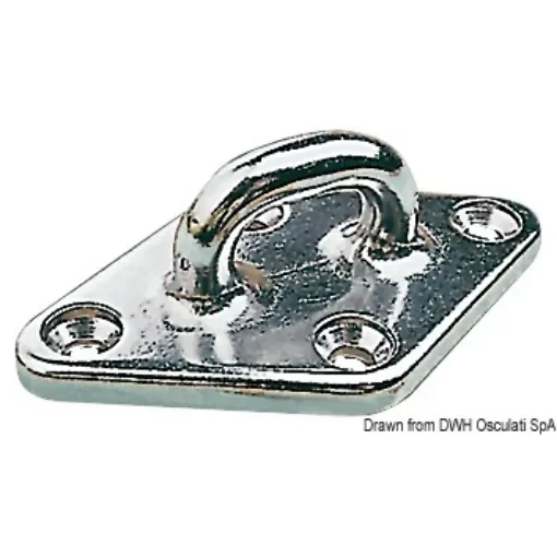 Osculati - Eyebolt AISI316 w/4 screws 79x49 mm - 39.168.40 product image