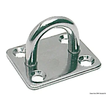 Osculati - SS rectangular plate w/ring 10 mm - 39.320.10 product image