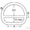Osculati - D-ring w/bar 8x50 mm - 39.602.03 product image