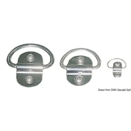 Osculati - Swiveling half ring polished AISI304 28x12 mm - 39.868.01 product image