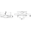 Osculati - Retract push-up cleat mirrorpolished AISI316 220mm - 40.136.48 product image