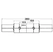 Osculati - Nordik cleat mirror-polished AISI316 360 mm - 40.137.06 product image