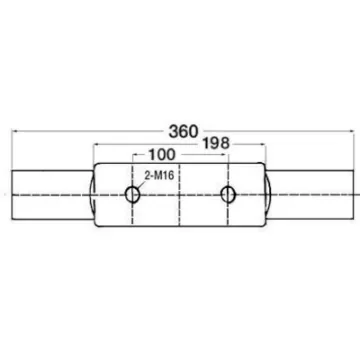 Osculati - Nordik cleat mirror-polished AISI316 360 mm - 40.137.06 product image