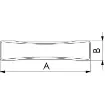 Osculati - Ghost II hidden cleat 160 mm polished SS - 40.155.16 product image