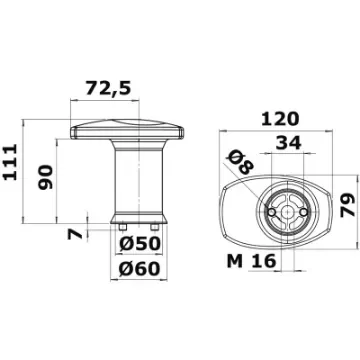 Cleat and fairlead modular system product image