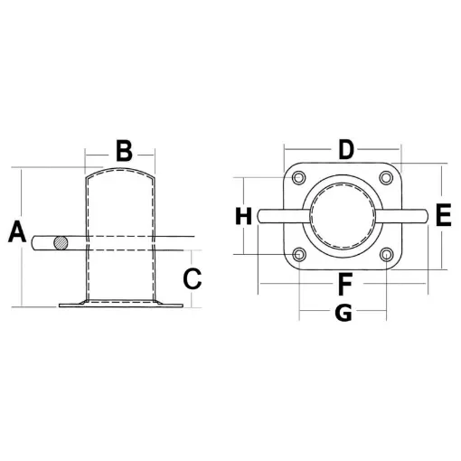 Osculati - Ercole bollard 50 mm - 40.179.50 product image