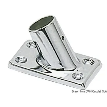 Osculati - Pulpit joint and base 60&amp;#176; rectabgular 22 mm - 41.011.00 product image