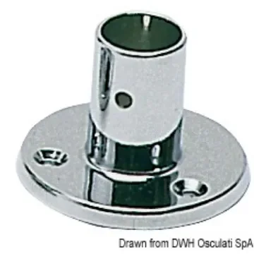 Osculati - Pulpit joint and base straight 22 mm - 41.012.00 product image