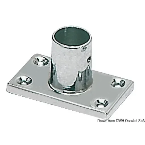 Osculati - Pulpit joint and base 90&amp;#176; rectabgular 22 mm - 41.013.00 product image