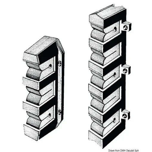 Osculati - Fishing rod bracket 5 rods 285x54 mm - 41.127.53 product image