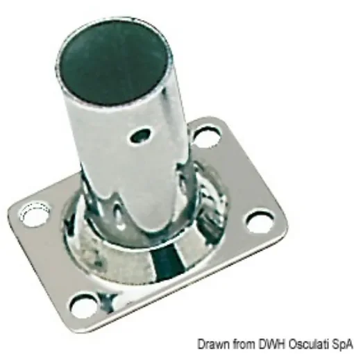 Osculati - Rectangular plate base AISI316 90&amp;#176; 22 mm - 41.133.22 product image