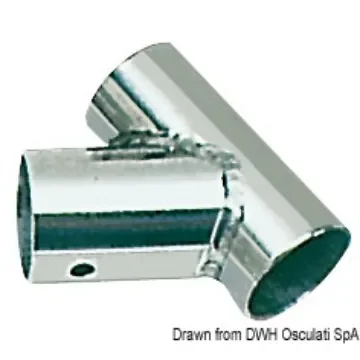 Osculati - T-base plate AISI316 60&amp;#176; 22 mm - 41.134.22 product image