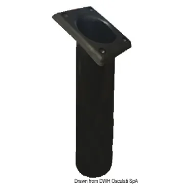 Osculati - UV-stabilized polyp. rod holder square black 240mm - 41.164.03 product image