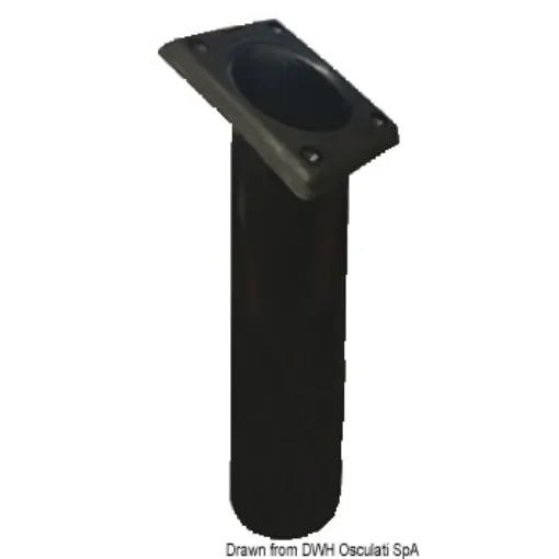 Osculati - UV-stabilized polyp. rod holder square black 240mm - 41.164.03 product image