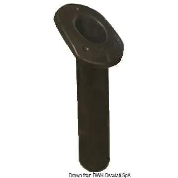 Osculati - UV-stabilized polyp. rod holder oval black 240mm - 41.164.05 product image